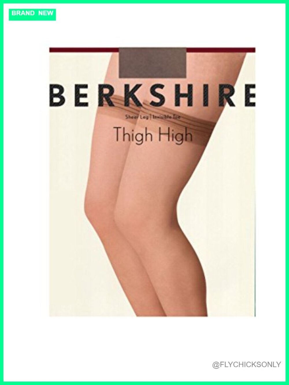 Sheer Thigh High Hosiery with Invisible Toe - Stay Up Style